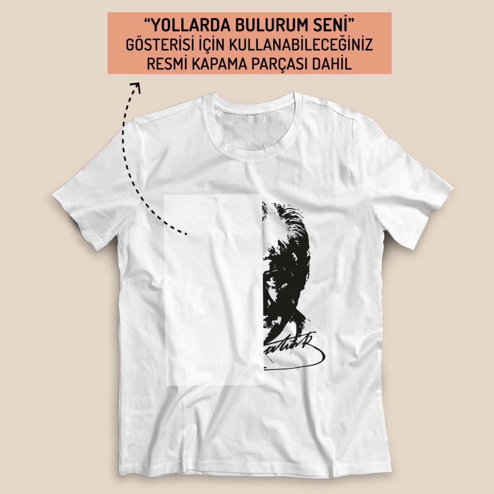 Yollarda Bulurum Seni Tişörtü - Beyaz