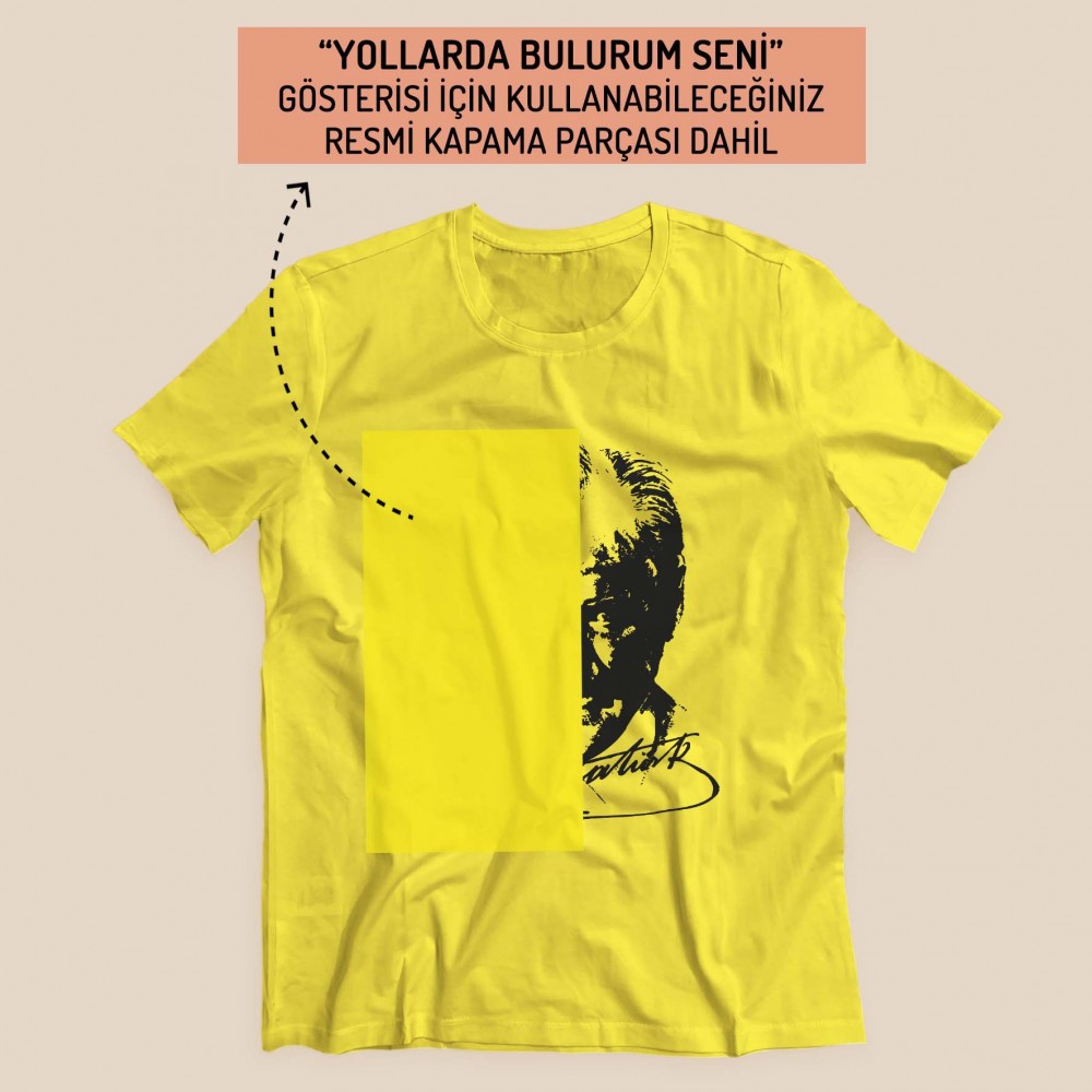 Yollarda Bulurum Seni Tişörtü - Sarı