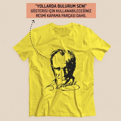 Yollarda Bulurum Seni Tişörtü - Sarı